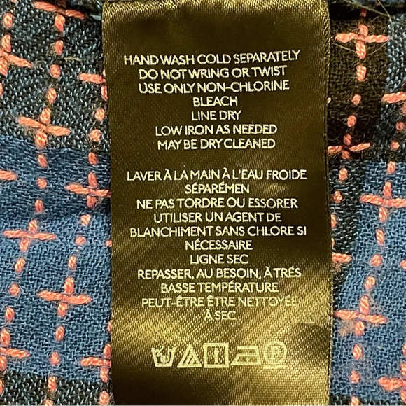 PILCRO by ANTHROPOLOGIE Plaid Buttondown Shirt in Blue Motif - Picture 8 of 10